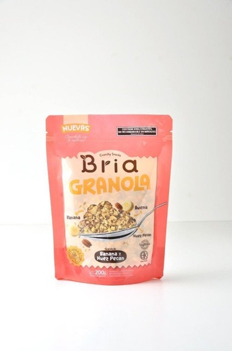 Granola de banana, avena y nuez de pecan x 200gr BRIA