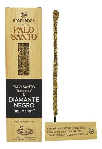 Sahumerios PALO SANTO Buena Onda DIAMANTE NEGRO x 8 uni AROMANZA
