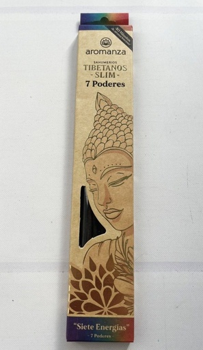 Sahumerios TIBETANOS SLIM Siete Poderes x 10 uni AROMANZA