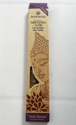 Sahumerios TIBETANOS SLIM Lavanda Del Valle x 10 Uni AROMANZA