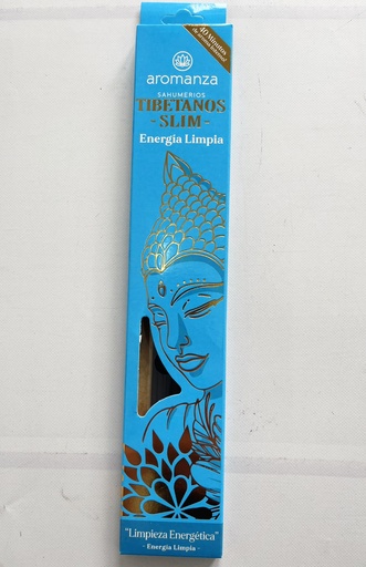 Sahumerios TIBETANOS SLIM Energía Limpia x 10 uni AROMANZA