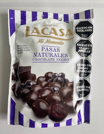 PASAS con chocolate SIN TACC x 150g LACASA