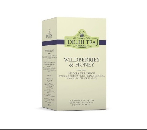 WILDBERRIES HONEY x 20 saquitos DELHI TEA