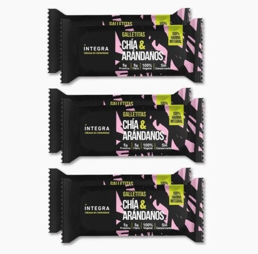 Galletitas Pocket CHÍA y ARÁNDANOS x 72 gr INTEGRA