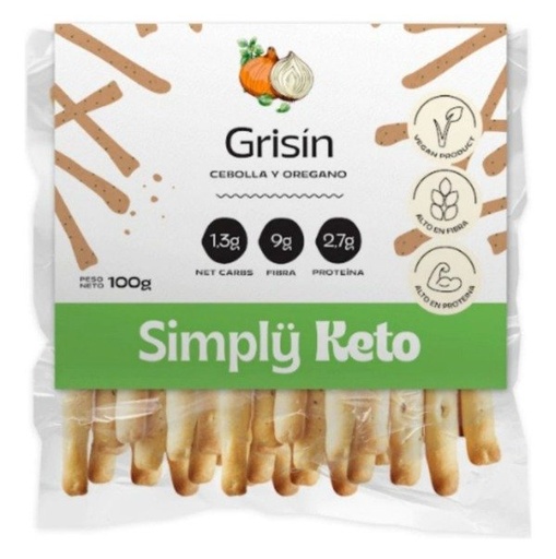 [SIMPL22083094] GRISINES KETO con cebolla y oregano x 100g SIMPLY KETO