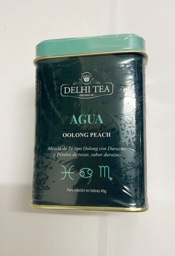 [DELHI21933128] LATA AGUA Mezcla Té tipo Oolong con Durazno y Pétalos de rosas x 40g DELHI TEA