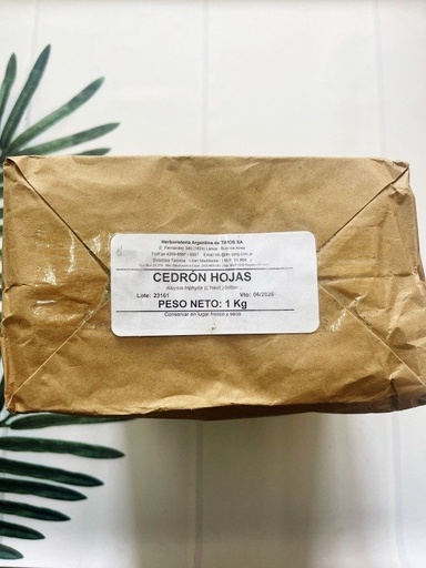[DROGU21590550] CEDRÓN HOJAS x 1kg DROGUERIA ARGENTINA