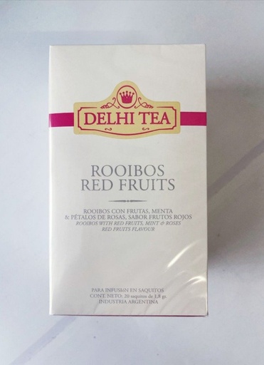 [DELHI21587470] TÉ ROOIBOS RED FRUITS x 20 saquitos DELHI TEA