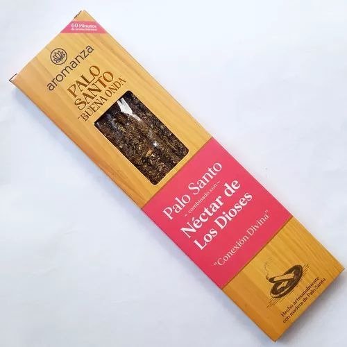 Sahumerios PALO SANTO Buena Onda NÉCTAR DE LOS DIOSES x 8 uni AROMANZA