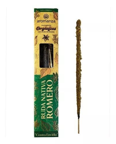 [AROMA21128714] Sahumerios ORGÁNICOS RUDA NATIVA/ROMERO x 6 uni AROMANZA