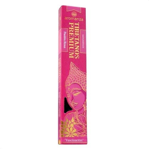 [AROMA21126657] Sahumerios TIBETANOS PREMIUM PASION ROSA x 8 uni AROMANZA