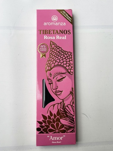 [AROMA21116853] Sahumerios TIBETANOS ROSA REAL "Amor" x 8 uni AROMANZA
