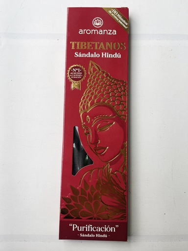 [AROMA21115681] Sahumerios TIBETANOS SÁNDALO HINDÚ "Purificación" x 8 uni AROMANZA