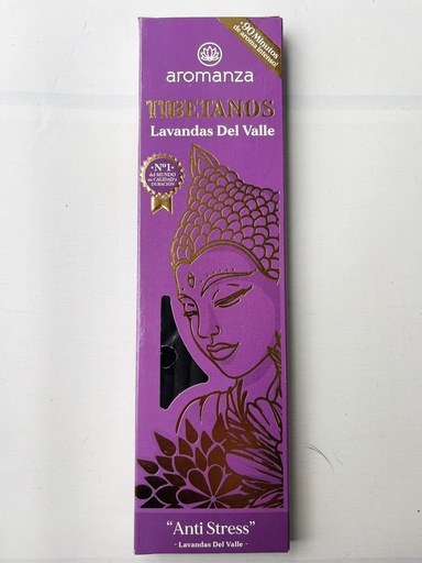[AROMA21115650] Sahumerios TIBETANOS LAVANDAS DEL VALLE "Anti stress" x 8 uni AROMANZA