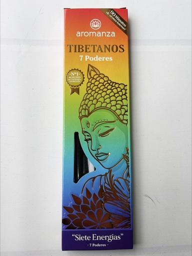 [AROMA21114689] Sahumerios TIBETANOS 7 PODERES "Siete energías" x 8 uni AROMANZA