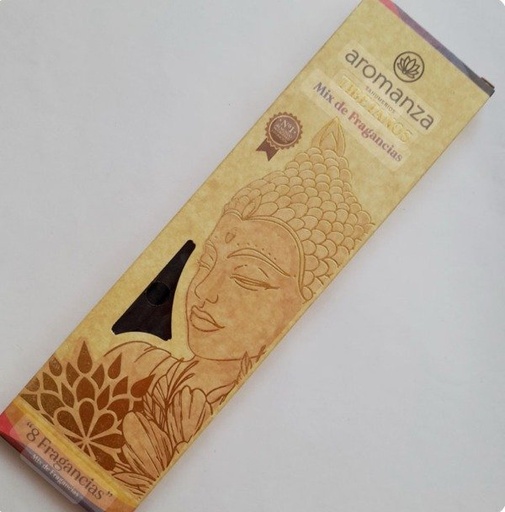 [AROMA21114653] Sahumerios TIBETANOS MIX DE FRAGANCIAS x 8 uni AROMANZA