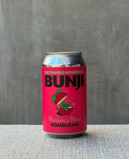 [BUNJI20917987] KOMBUCHA Manzana y Menta lata x 354 ml BUNJI