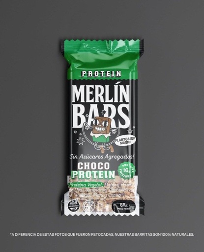 BARRA PROTEICA RAW BAR sabor CHOCO PROTEIN SIN TACC 55 gr x 14 UNI MERLIN FOODS