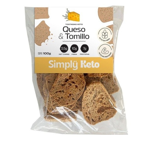 [SIMPL18970825] Tostaditas KETO Queso y Tomillo x 100 gr SIMPLY KETO