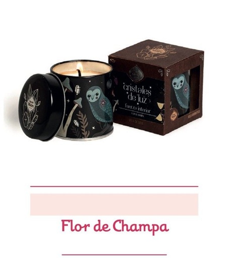 [SAGRA18738792] VELA DE SOJA FUERZA INTERIOR Cristales de Luz SAGRADA MADRE