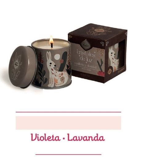 [SAGRA18738718] VELA DE SOJA EQUILIBRIO Y CLARIDAD Cristales de Luz SAGRADA MADRE