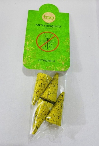 [SAGRA18738509] CONOS ANTI MOSQUITO CITRONELA Linea Tao x 4 UNI SAGRADA MADRE