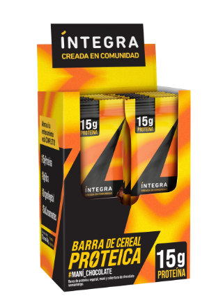 [INTEG17356460] Barra PROTEICA MANI y CHOCOLATE - Display x 10u INTEGRA