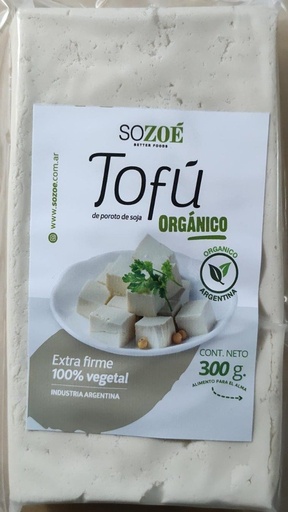 [SOZOE16856329] 5% de DTO - TOFU ORGANICO de poroto de soja x300 gr SOZOÉ
