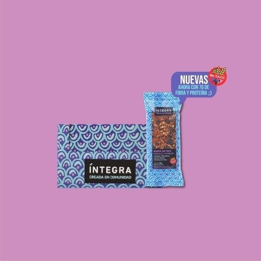 [INTEG16821431] Barras SIN TACC Chocolate y Semillas x38gr INTEGRA