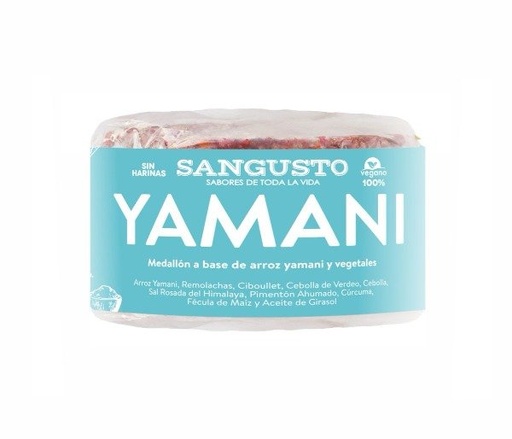 [SANGU16304378] Hamburguesa de ARROZ YAMANI y vegetales - VEGANAS SIN TACC 4U x 110g SAN GUSTO