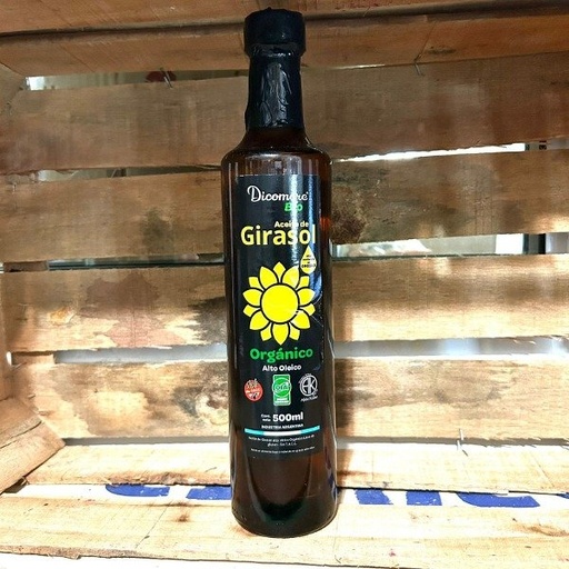 [DICOM13005808] Aceite de Girasol alto oleico ORGANICO sin tacc  x 500 ml - DICOMERE