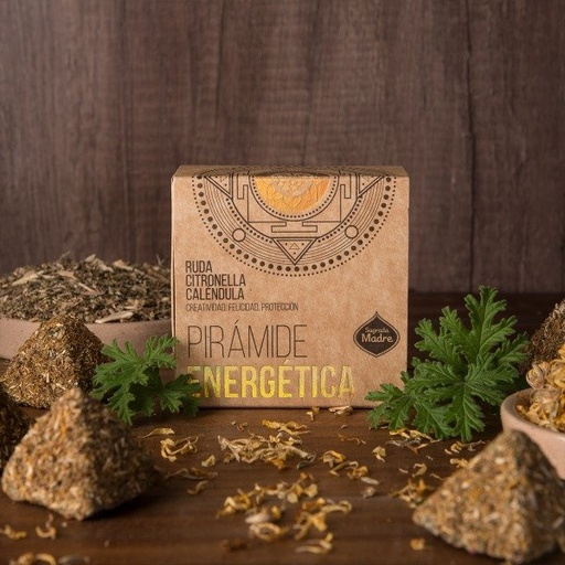 [SAGRA9922949] PIRAMIDE ENERGETICA ruda, citronella y caléndula x 4 SAGRADA MADRE