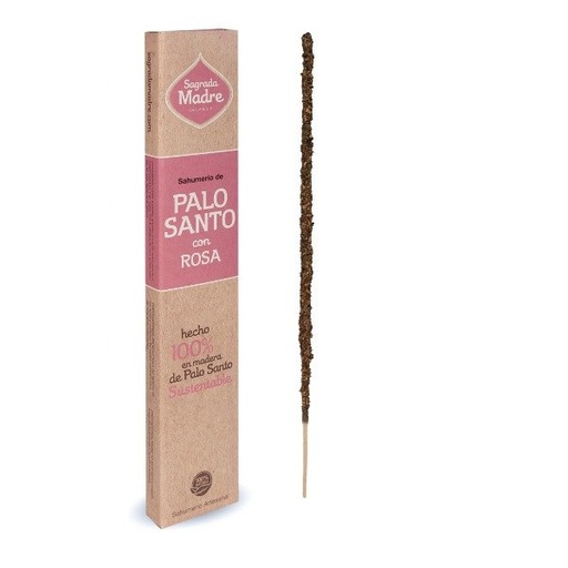 [SAGRA8083557] Sahumerio palo santo con ROSAS Sagrada Madre