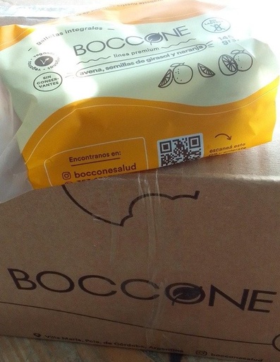 [BOCCO6907436] CAJA CERRADA x 45 uni Galletitas Integrales GIRASOL y NARANJA x 145gr BOCCONE