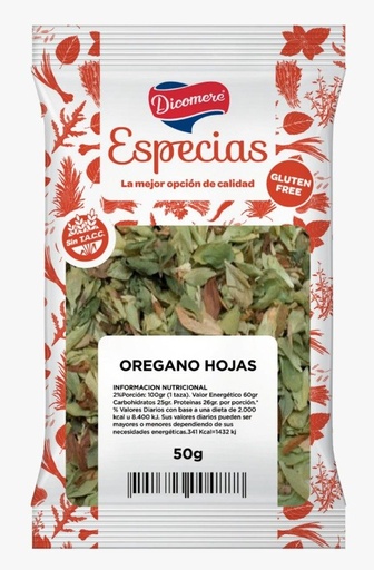 [DICOM2504176] Orégano sin TACC sobres 20grs Dicomere