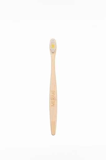 [MERAK1857555] Cepillo de Dientes Adulto  Cerda DURA Amarilla MERAKI