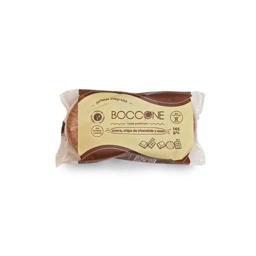 [BOCCO316300] Galletitas Integrales VEGANAS de Avena Chocolate y Coco x 145grs BOCCONE