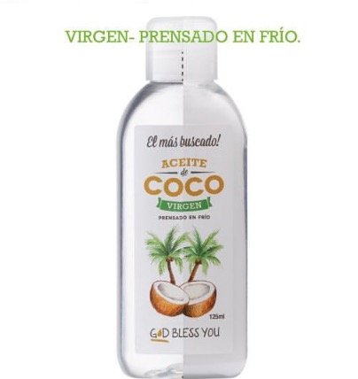 [GODBL150780] Aceite de Coco Virgen x 125 ml God Bless You