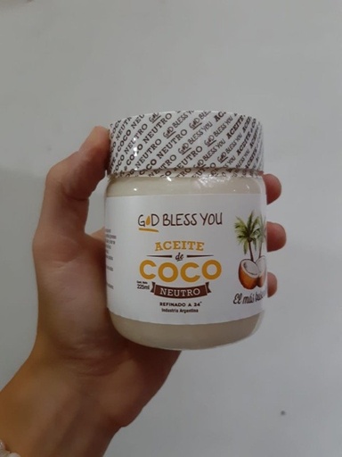 [GODBL150703] Aceite de Coco Neutro 225 ml God Bless You