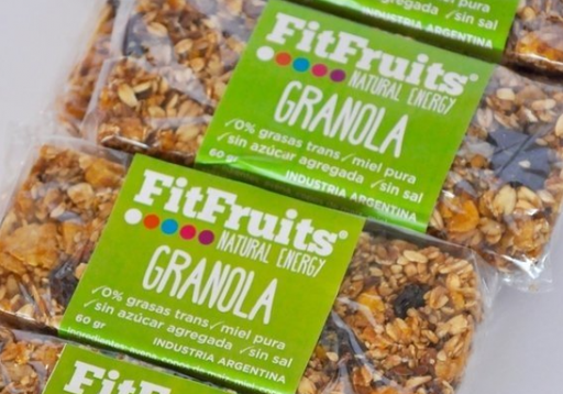 [FITFR2055] Pack x 10 Barras de Granola x 60g FITFRUITS