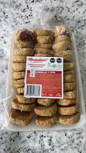 2x1 Promo PEPAS integrales artesanales MEMBRILLO y CHÍA x 1kg MANANTIALES