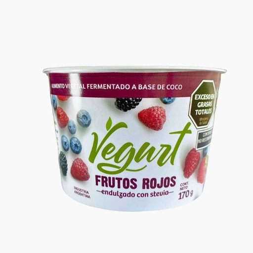 Yogurt de Coco FRUTOS ROJOS x 170g SOZOE