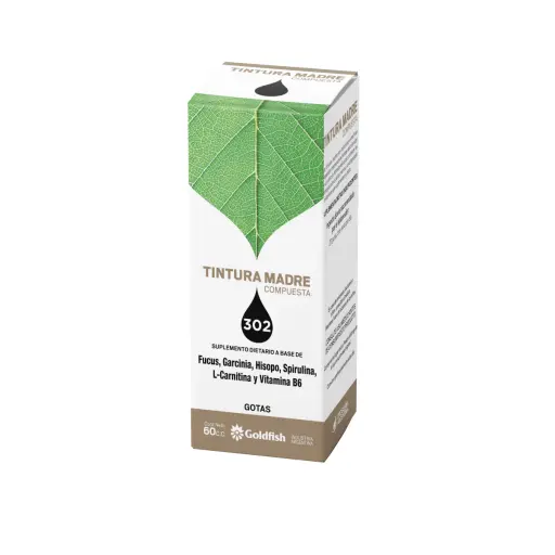 TINTURA MADRE BLEND 302 Quemador adelgazante x 60cc GOLDFISH