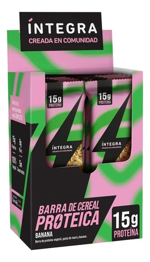 Barra PROTEICA BANANA - Display x 10u INTEGRA