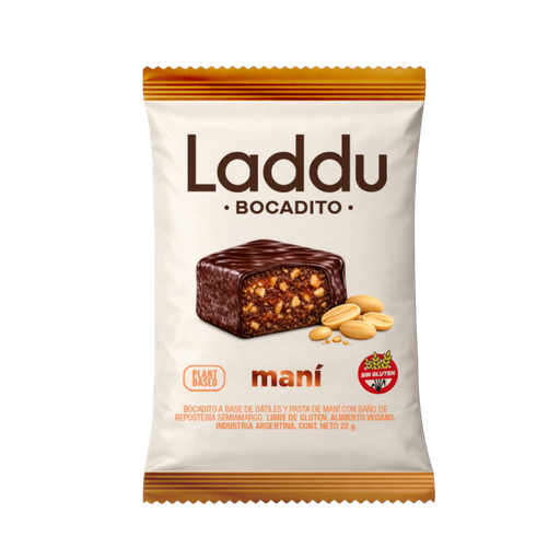 Laddu Bocaditos Maní - Caja x 12 Unidades LADDUBAR